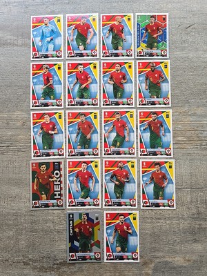 MATCH ATTAX UEFA EURO 2024 PORTUGAL X18 FULL SET INCLUDE RONALDO TOPPS 