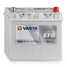 VARTA N65 Autobatterie, 65Ah 12V, Dynamic EFB, 565501065