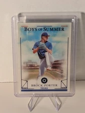 BROCK PORTER 2024 BOYS OF SUMMER PATCH RED TEXAS RANGERS /149 Q3882