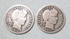 Two Very Good Barber Dimes: 1912 and 1913