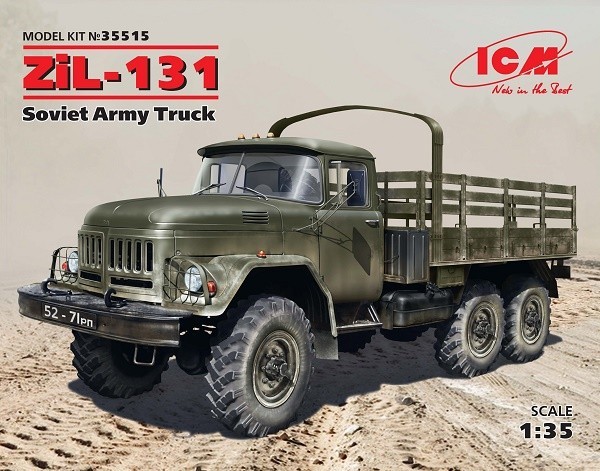 Modell Lastwagen Zil-131 Sowjet Armee Lkw Icm 35515 1/35èMe Modell Panzer Promo-image