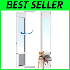 Adjustable Pet Door for Sliding Glass Doors, Large Size