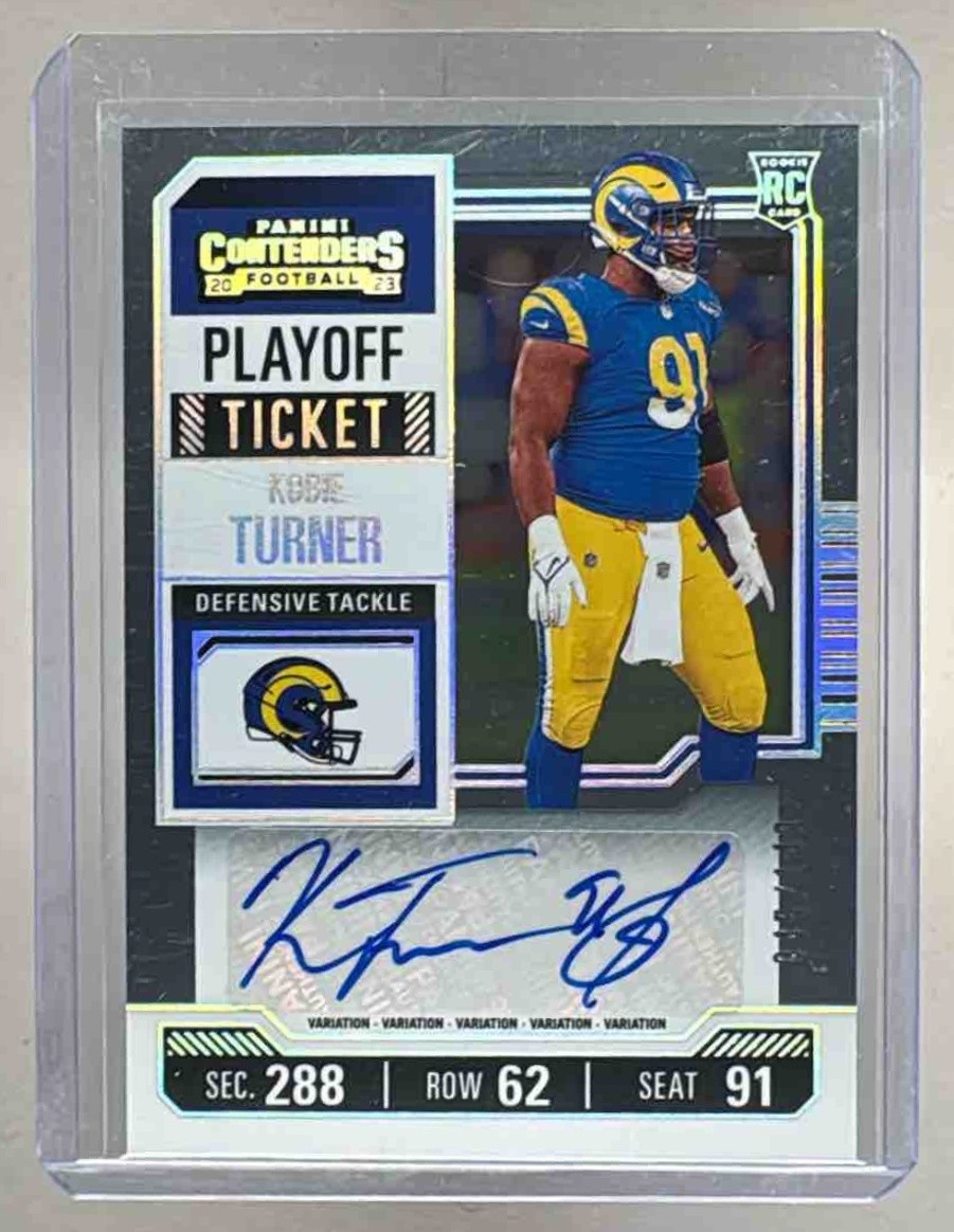 Kobie Turner Panini Contenders #153 Variation-Autograph-Playoff Ticket