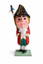 Ancien Soldat Anglais En Carton Bouilli Art Populaire Années 40