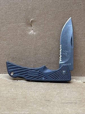 Gerber Bear Grylls Compact Scout Knife, Drop Point Serrated Steel Pocketknife