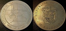 Panama 10 Balboas 1978 Kanal des Panama Münze Nickel KM#53a