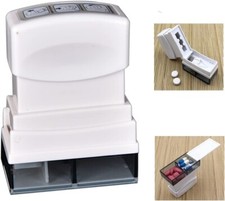 2 Pack Plastic Pill Crusher Cutter Splitter Pill Case Storage FREESHIP