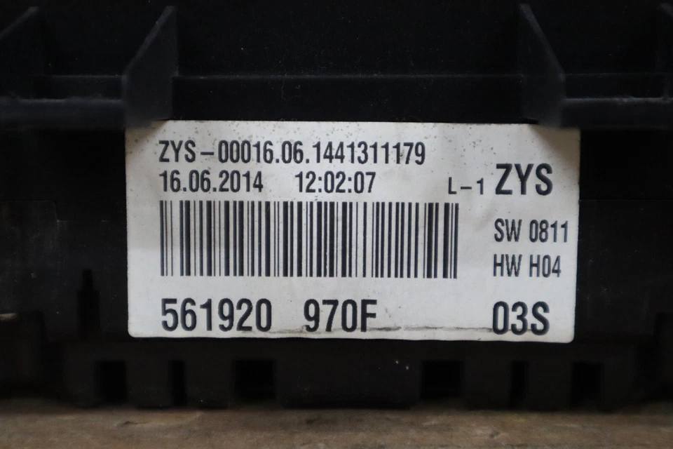 16 Volkswagen Passat Instrument Head Speedometer Gauge Cluster OEM 49,497 Miles - Image 4 of 4