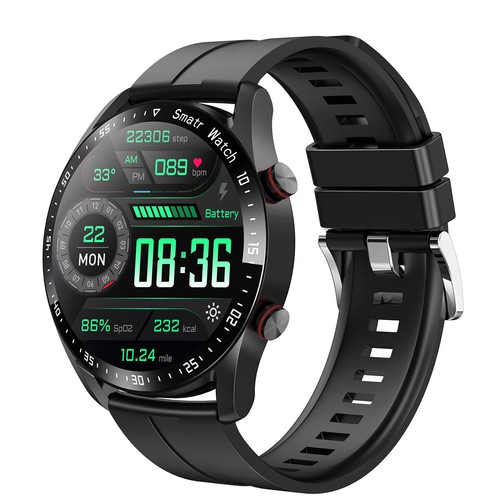 Smart Watch Bluetooth Herzfrequenz Blutdruck Sportuhr für iPhone Samsung - Bild 1 von 12