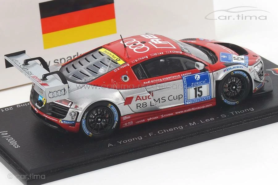 Audi R8 LMS Ultra 24H Nürburgring 2015 Yoong / Cheng / Lee / Thong 1:43 Spark SG - Immagine 4 di 4
