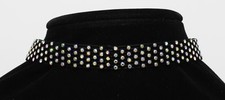New Iridescent AB Rhinestone Choker Necklace SN8