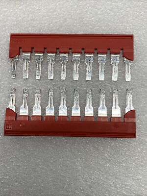 (LOT OF 2) Phoenix Contact Plug-In Bridge Red 3030323. NEW