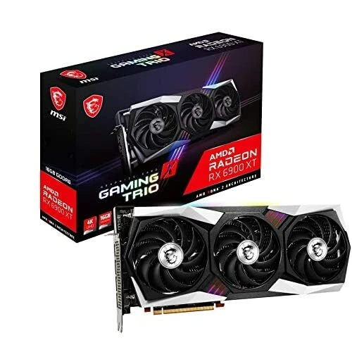 MSI Video Card Radeon RX 6900 XT GAMING X TRIO 16G PCI-Exp 4.0 16GB GDDR6