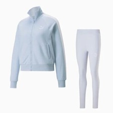 Puma Women's Iconic T7 Tracksuit Outfit Jacket  Pants Athletic Set
