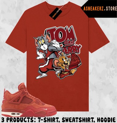 Shirt Match AJ 4 OG Nigel Sylvester Brick by Brick Sneaker Sneakerhead Cat Mouse
