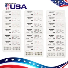 AZDENT Dental Orthodontic Brackets Braces Roth Slot .022 Hooks 3/3-4-5 Mesh Base