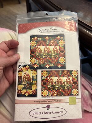 Sweet Clover Canyon Garden View Quilted Botanical Objets D'Art 406 Pattern
