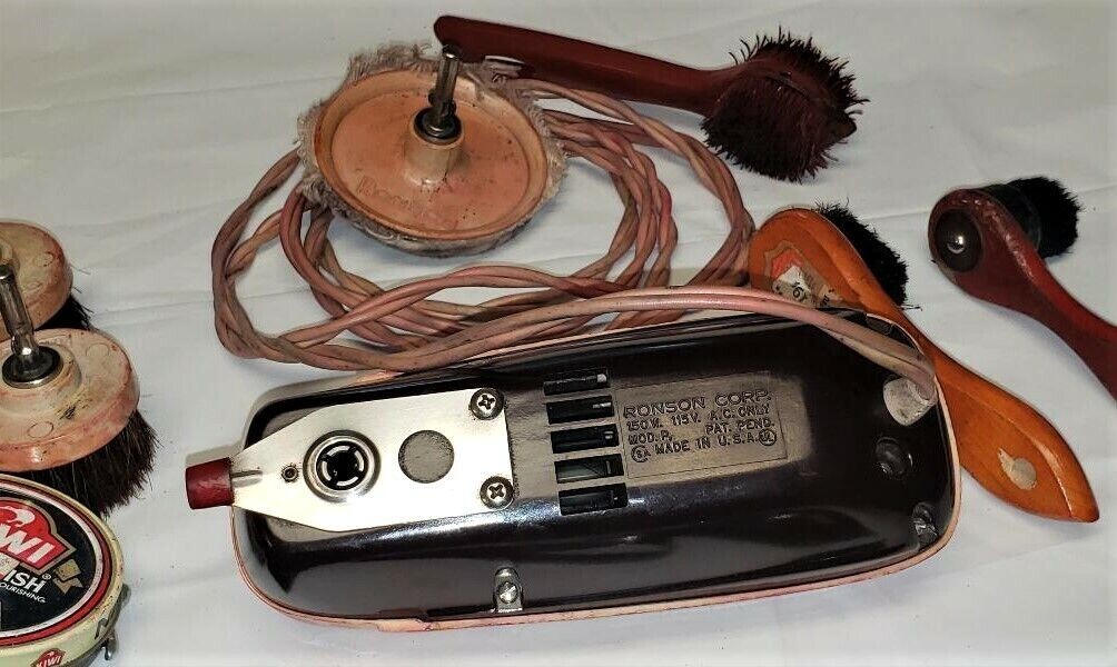 Rare Vintage Ronson Roto Shine Electric Shoe Polisher… Gem