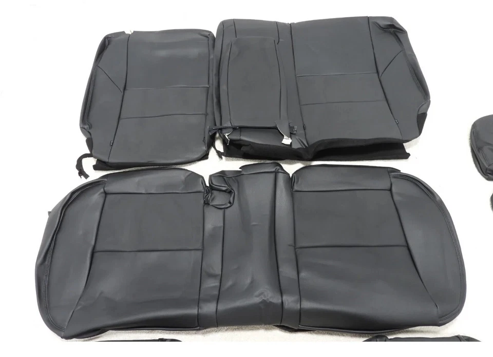 Fundas de asiento de cuero para Mazda 3 S Sport Sedán 2011-2013 negras liquidación TN50 Foto 3 de 4