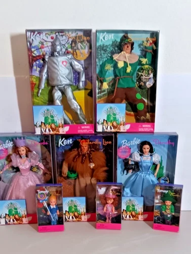 Muñeca Barbie Mago de Oz 1999, Juego Completo de 8 Muñecas, Nueva en Caja