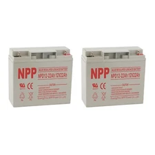 NPD12-22Ah (2pcs) 12V 22AH Deep Cycle Rechargeable Battery For Cobalt X16 Power