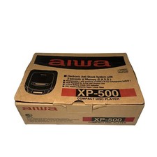 VINTAGE AIWA XP-500 Black 1st Gen Compact Disc Player EASS Anti Shock System