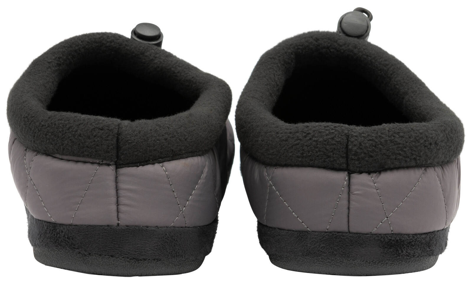 SAOLA Pantofole piumone uomo design britannico grigie calde trapuntate imbottite suola esterna mules