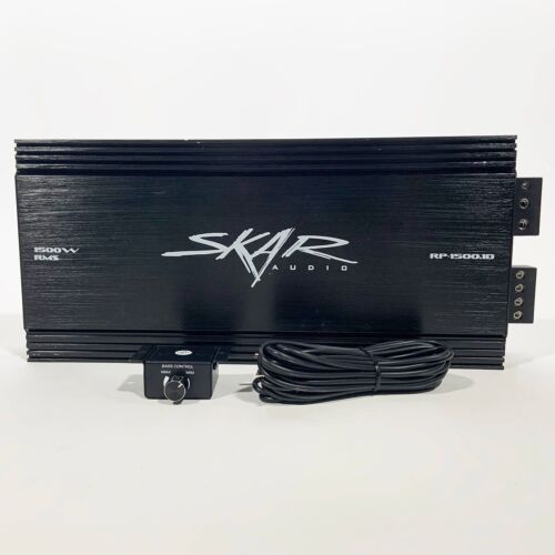 USED SKAR AUDIO RP-1500.1D 2300 WATT MAX POWER CLASS D MONO SUB AMPLIFIER - Picture 1 of 5