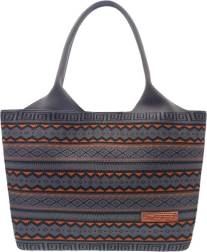Women's Boho Aztec Knitted Tote Bag Large Capacity Handbag Shoulder Shopper Top - Picture 10 of 13