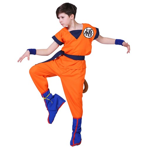 Boys Dragon Ball Z Goku Costume Dress Outfit Kids Cosplay Halloween Fancy Party - Picture 11 of 17