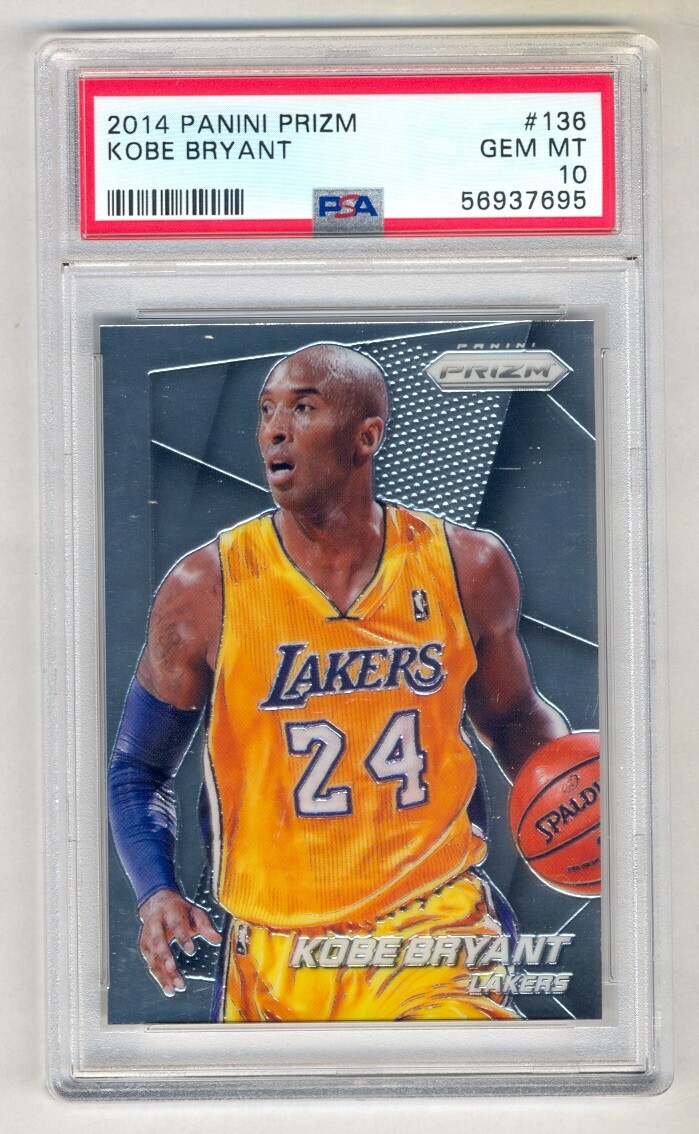 KOBE BRYANT 2014-15 PANINI PRIZM #136 LAKERS PSA 10 GEM MINT | eBay