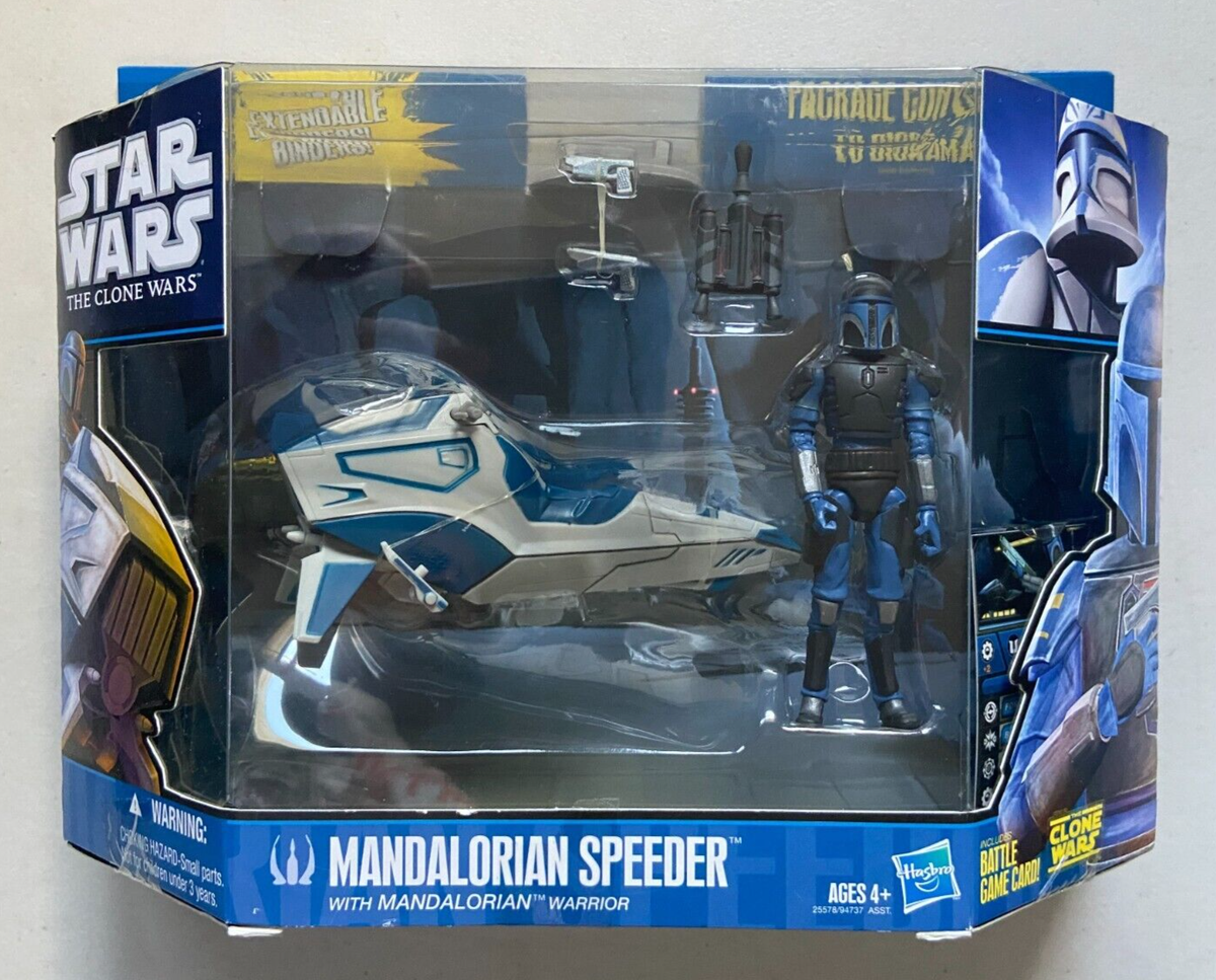 Star Wars Clone Wars Figure Vehicle Mandalorian Speeder Warrior