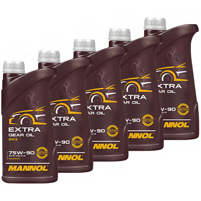 Quad Schalt Getriebeöl MANNOL Extra 75W-90 API GL 4 5x 1 Liter Getriebe Oel
