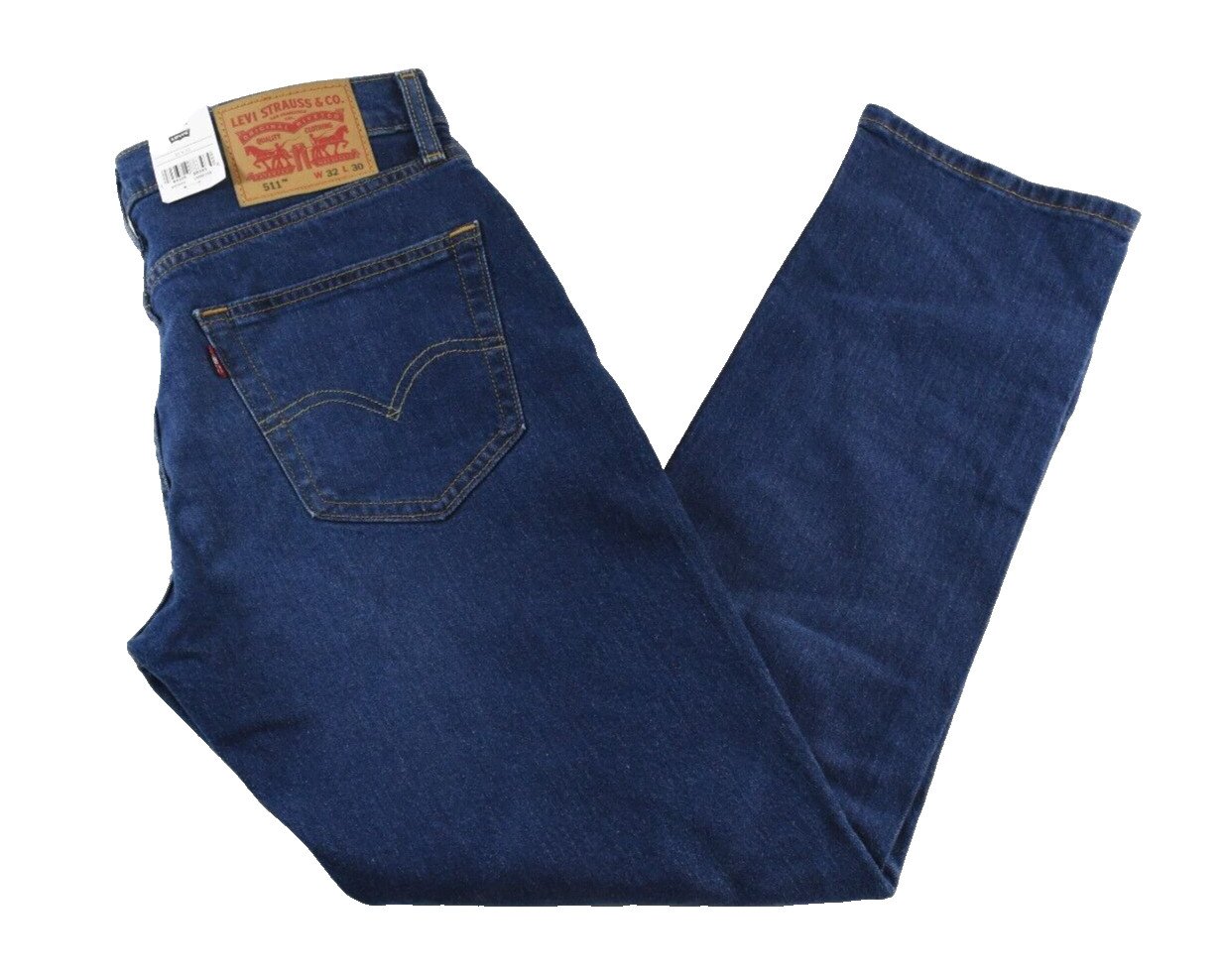 Levis Mens 511 Slim Jeans New 32 X 30 Blue Stretch pockets