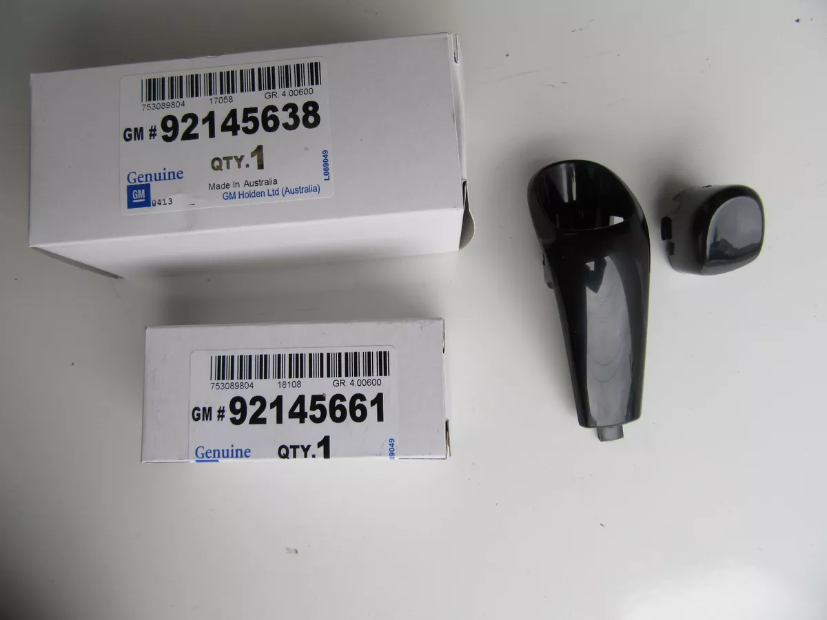 GEAR SHIFT KNOB BUTTON SET AUTO BLACK VY VZ WK WL HOLDEN