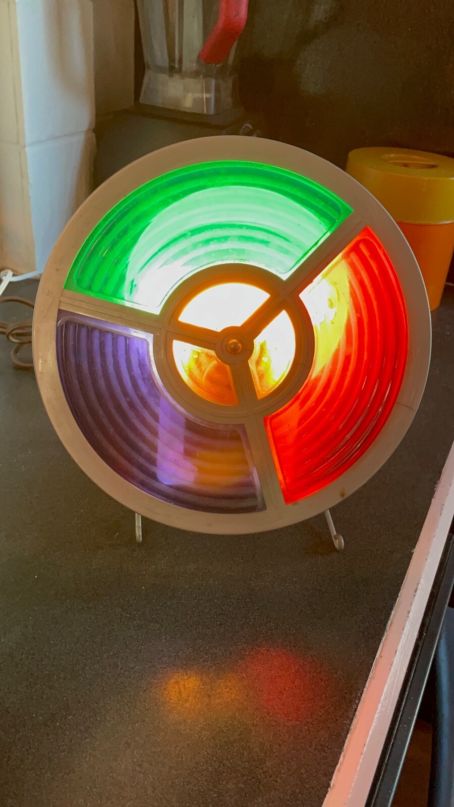 VINTAGE ALUMINUM CHRISTMAS TREE WITH ROTATING COLOR WHEEL 6 feet eBay