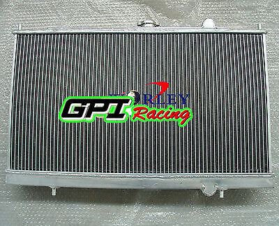 2 ROW Aluminum Radiator for Mitsubishi Lancer Evolution EVO 4 5 6 EVO ...