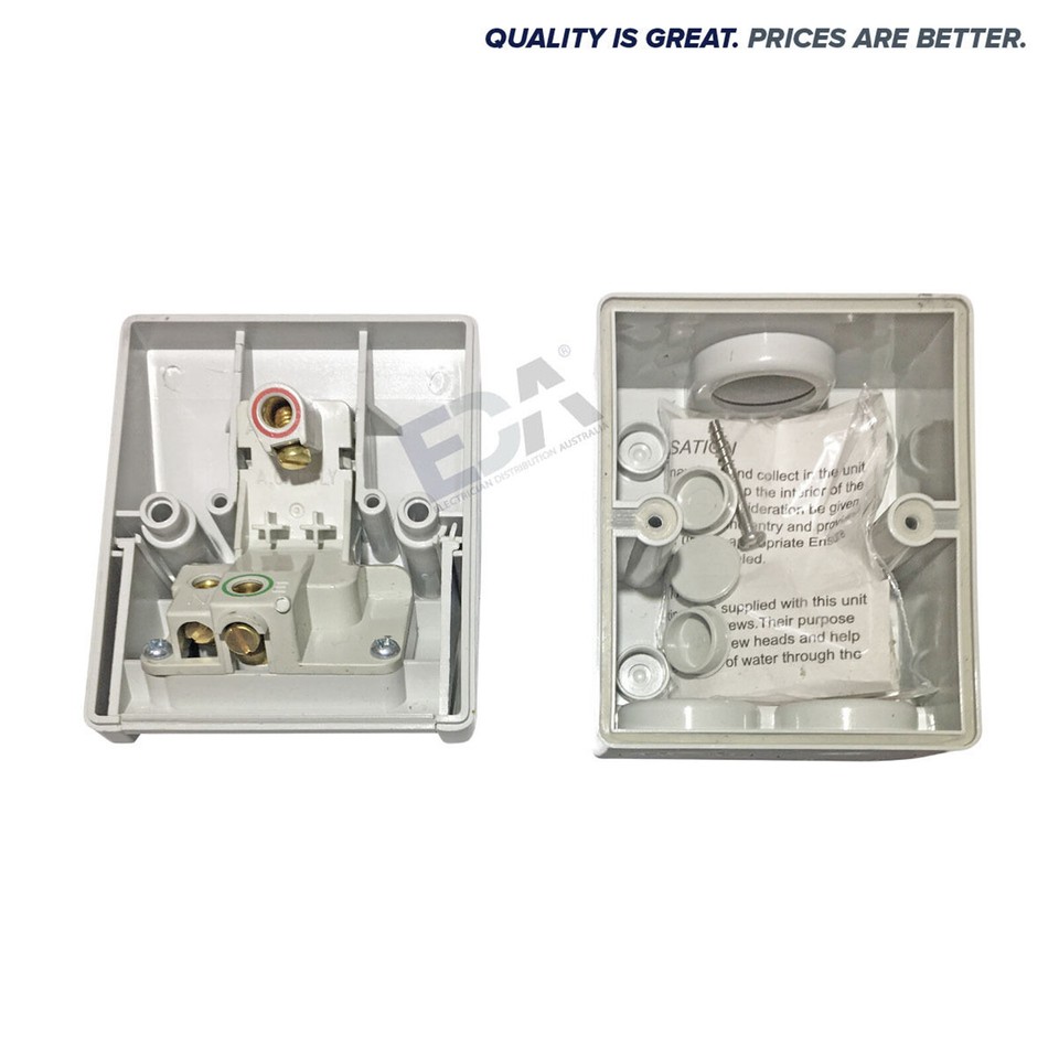 15A Mini Weatherproof Waterproof Single GPO Power Point 15 Amp Socket