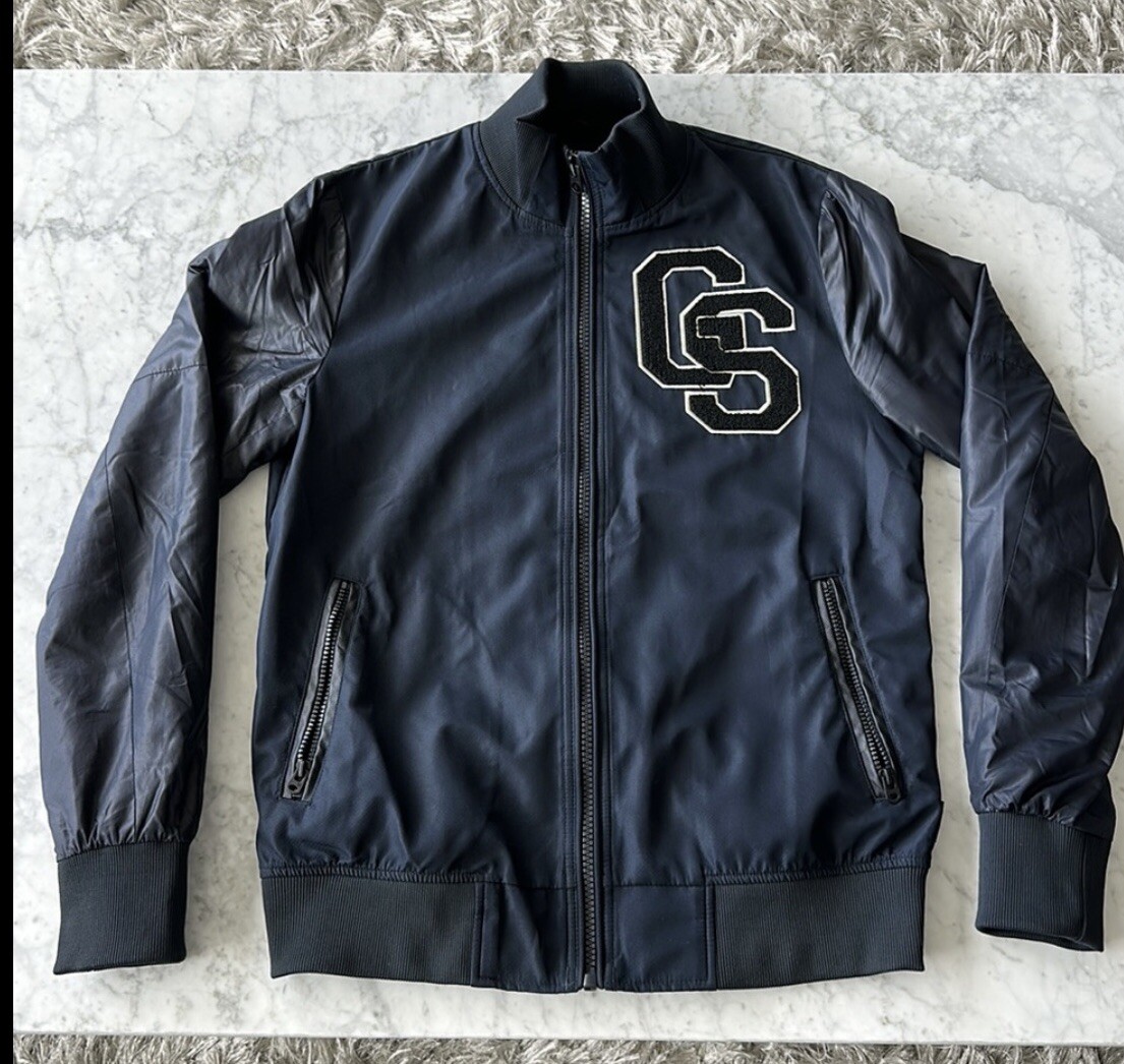 G-Star Raw Blue Bomber Varsity Jacket rare Collection New York NY - Main Image