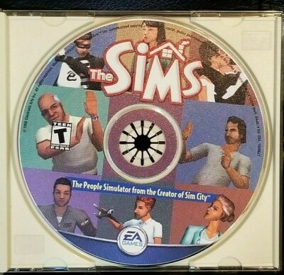 The Sims Vintage Windows Video Game CD-ROM Year 2000 Electronic Arts