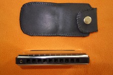 New SUZUKI BLUESMASTER HARMONICA Key C w/ Gig Bag Bronze Laser Tuned Reed harp