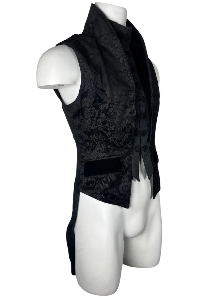 CHALECO CHALECO CHALECO CHALECO DOS PIEZAS FALSO MILITAR GÓTICO PUNKRAVE Y-696 Foto 3 de 4