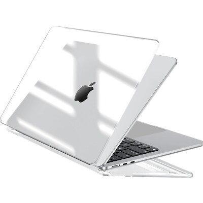 Elegante und stabile Hülle für MacBook Air 13.6 Zoll   Farbe: Kristallklar