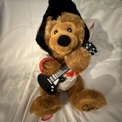 Cuddle Barn Teddie B Elvis Presley Animated Sound bear 13'' tested working w/tags