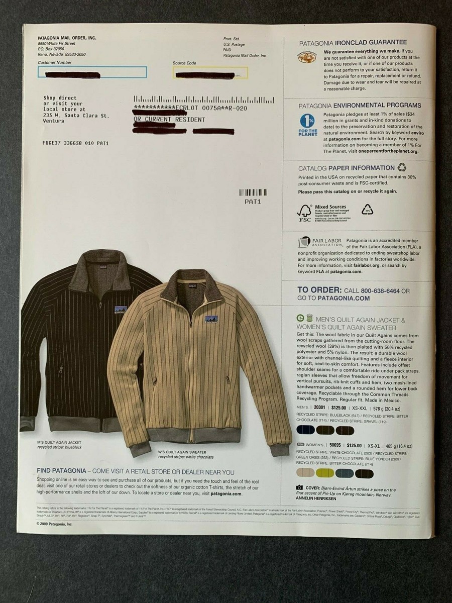 patagonia カタログ 1994 fall/winter Patagonia catalog / Fall - Winter 1994 / @patagonia