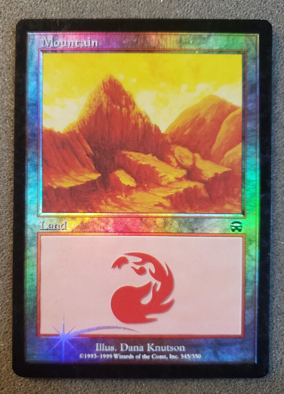 Mountain (345) FOIL Mercadian Masques NM Basic Land MAGIC MTG CARD (DS3D1P3)....