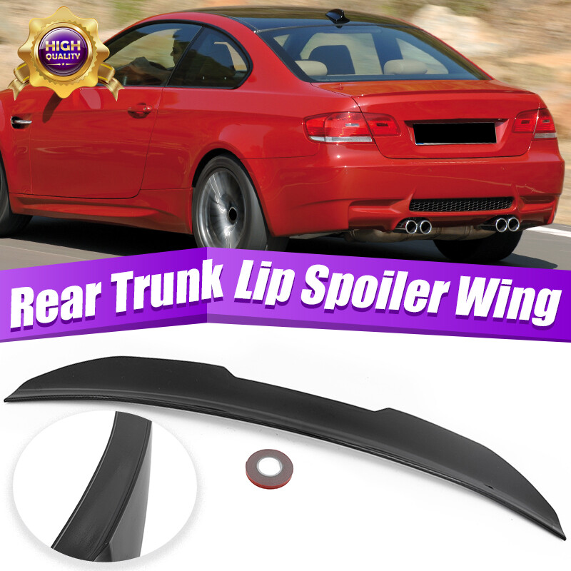 Fit 07-13 BMW 328i M3 E93 Carbon Fiber V-Style Rear Trunk Lid Spoiler Wing Lip