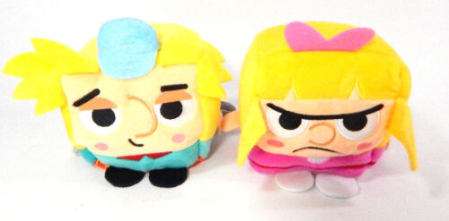 Nickelodeon Arnold & Helga "Hey Arnold" 4" Plush Kawaii Cubes - Picture 1 of 3