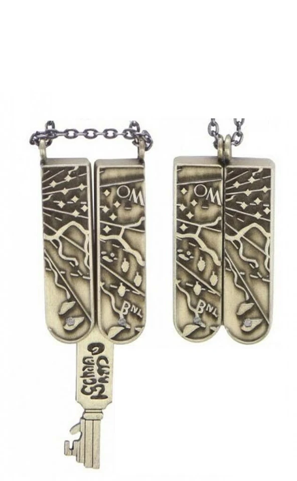 Réplica de collar de llave mapa del tesoro de la Selva Negra de la familia real de Nick del programa de televisión GRIMM Foto 2 de 3