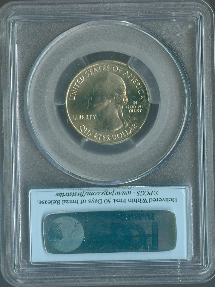 2012 S El Yunque Quarter PCGS MS67 ER . - Image 2 of 2